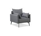 Fauteuil Scandinave 1 Place Gris - Ivar