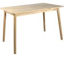 Table Cuisine Bois Massif Vernis 120x75cm Maxi 4 Personnes NITA (bois Clair)