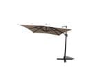 Parasol Rectangulaire Écru Avec LED 395 X 295 Cm Calvia