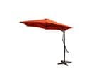 Parasol Rond Diamètre 2,94 M Terracotta Avec Ouverture Rapide Alcudia