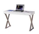 Bureau Rectangulaire Design Blanc Eden