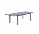 Table Extensible - Chicago Anthracite - Table En Aluminium 175/245cm Avec Rallonge. 8 Places