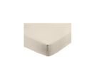 Drap Housse Microfibre Beige - 160x200