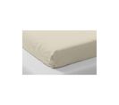 Lot De 2 Drap Housse Microfibre Beige - 90x190