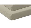 Lot De 2 Drap Housse Coton Biologique Beige - 140x200