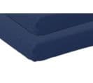 Lot De 2 Drap Housse Coton Biologique Bleu Marine - 140x200