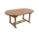 Salento - Table De Jardin Ovale Extensible En Teck