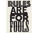 Typo - Signature Poster - Rules_1 - 30x40 Cm