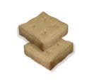 Coussins De Sol Effet Lin 54 X 54 X 18 Cm Lot De 2 - Beige