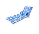 Coussin Pour Chaise Longue Et Traversin 195x60x5cm Motif Feuillage