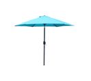 Parasol Droit Rond Diamètre 2,5 M Bleu Turquoise Come