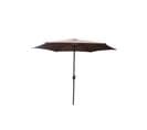 Parasol Droit Rond Diamètre 2,94 M Chocolat Portofino