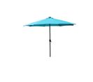 Parasol Droit Rond LED Diamètre 2,92 M Bleu Manarola