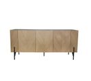 Buffet Vintage En Bois Clair Et 3 Placards Sequoia