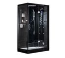 Cabine Douche Hammam Duo Archipel® Pro 120d Black (120x85cm) - 2 Places