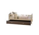 Lit Enfant Tomy 90x190 Pin - Gris Livré Avec Sommiers, Tiroir Et Matelas En Mousse De 7cm