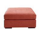 Pouf LILLE tissu univers rouge