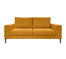 Canapé 3 Pl Sambre 191 Cm Fixe Tissu Ocre - 100% Déhoussable - Fab. France