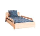 Pack Lit Avec Matelas Pixia   Bois Naturel 90x190 Cm