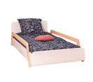 Pack Lit Avec Matelas Pixia   Blanc Et Bois 90x190 Cm