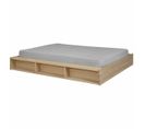 Pack Lit Avec Matelas Malo   Bois Naturel 140x190 Cm