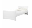 Pack Lit Avec Matelas Mona   Blanc 90x190 Cm