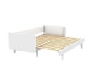 Pack Lit Gigogne Avec Matelas Capri   Blanc 80x200 Cm