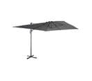 Parasol Déporté Rectangulaire 3x4m – Antibes – Gris – Parasol Déporté. Inclinable. Rabattable Et