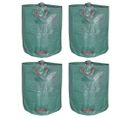 4 Sacs De Jardin Pliable Xxl - 272l En Pp Robuste Avec Cerclage