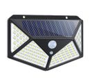 Wallamp : Lampe Solaire Extérieur 100 LED : Éclairage Mural Sans Fil à 120° Détection