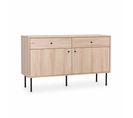 Buffet De Rangement. Braga. Deux Portes. Deux Tiroirs. L 120 X L 39.5 X H 72.3cm