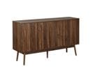 Buffet De Rangement Décor Bois Bois Foncé. Linear. Deux Portes L 150 X P 39.5 X H 90