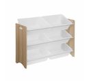 Meuble De Rangement Pour Enfant Avec 6 Casiers - Tobias - Mdf Décor Bois Naturel. L 84 X P 29.5 X H