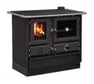 Cuisinière à Bois Magnum Thermo MBS En Fonte - Bouilleur Sortie Côté Droit - Noir