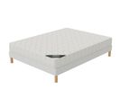 Ensemble Matelas Mousse Confort + Et Sommier 140x200 Hauteur 17cm