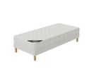 Ensemble Matelas Mousse Confort + Et Sommier 90x200 Hauteur 17cm