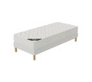 Ensemble Matelas Mousse Zen + Sommier 90x190 Hauteur 20cm