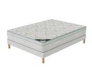 Ensemble Matelas Mousse Aloevera + Sommier 160x200 Hauteur 27cm