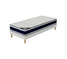 Ensemble Matelas Mousse Blue Memory + Sommier 90x190 Hauteur 22cm