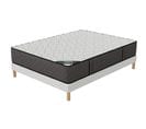 Ensemble Matelas Mousse Hôtel Confort + Sommier 140x200 Hauteur 30cm