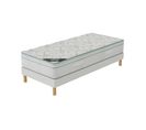 Ensemble Matelas Mousse Aloevera + Sommier 90x190 Hauteur 27cm