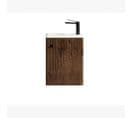 Meuble Lave Main 40 Cm Marron Aqualegno