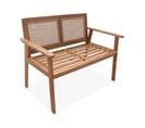 Banc D'extérieur 2 Places En Bois D'acacia  113x66x86cm Manabi