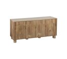 Buffet Exotique Bois Mdf 4 Portes. 2 Étagères Et 2 Tiroirs Intérieurs. L 150 Cm