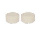 Lot De 2 Poufs Gonflables Et Déhoussables Beiges. Intérieur Ou Extérieur. Résistant à L'eau Et Aux