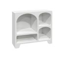 Buffet Organique 4 Compartiments Effet Bois Blanc 90cm