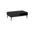 Table Basse Barcelona - 1 Tiroir - 1 Niche Gris