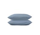Taie D'oreillers 50x70 Cm - Bleu Gris - 100% Percale De Coton - Morphea