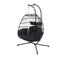 Fauteuil Suspendu 2 Places Noir Faro