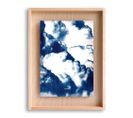 Cadre Carpë Cyanotype Nuages 40x30cm Bleu